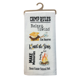 Set of 3 Decorative Camping Hand Towels