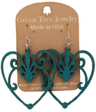 Heart Wooden Earring