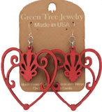 Heart Wooden Earring