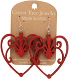 Heart Wooden Earring