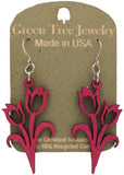 Tulip Wooden Earring