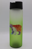 Frosted Flower Bear Tumbler