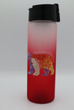 Frosted Flower Bear Tumbler