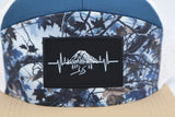 Hat 7 Panel Leaves Rainier