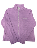 Plum Quilted Zip Up