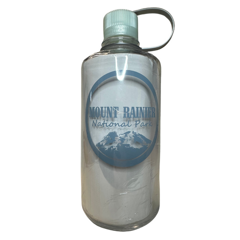 Clear and Silver Nalgene Water Bottle 32oz