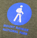 Tee Button Hike Heather Green