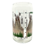 Mount Rainier National Park Peaks Soda Can Glass