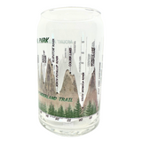 Mount Rainier National Park Peaks Soda Can Glass