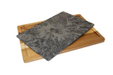Slate Topographical Serving Board