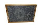 Slate Topographical Serving Board