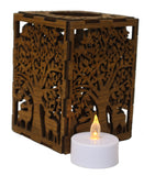 Buck Wooden T-Light Holder
