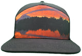 Hat 7 Panel Orange Sky Rainier